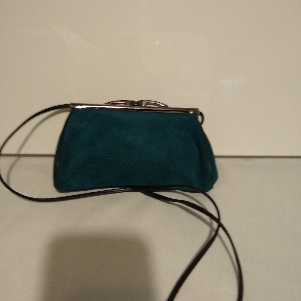 Green Suede Purse